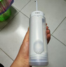 松下（Panasonic）洗牙器沖洗器 牙齒沖洗器 家用沖牙器便攜 正畸專(zhuān)用口腔清潔水牙線(xiàn) 生日禮物送男友送女友 DJ33 海鹽霧霾藍(升級Type-c) 1支噴頭 曬單實(shí)拍圖