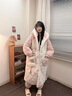歐詩(shī)帛冬季天三層夾棉孕婦裝月子服大碼睡袍女珊瑚絨加絨加厚睡衣家居服 53013女狐貍【加絨加厚蓄熱保暖】 女L碼（建議體重100-120斤） 曬單實(shí)拍圖