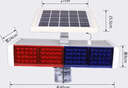 百舸 太陽(yáng)能爆閃燈警示燈 道路交通施工路障燈 夜間高速公路頻閃LED信號指示燈 45cm四燈雙面分體款 CW371671 曬單實(shí)拍圖