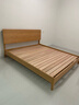 小半實(shí)木床現代簡(jiǎn)約高靠背主臥大氣雙人床北歐原木風(fēng)小戶(hù)型床 曬單實(shí)拍圖