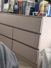 DeRUCCI HOME慕思全實(shí)木斗柜簡(jiǎn)約現代臥室床尾柜家用五斗六斗八斗柜客2025新款 灰色-六斗柜120CM實(shí)木-包安裝 曬單實(shí)拍圖