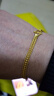 中國黃金（CHINA GOLD）黃金手鏈足金999扁龍骨手鏈女款生日禮物情人節禮物紀念日送女友 約6.28g 曬單實(shí)拍圖
