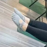 yottoy瑜伽襪五指普拉提襪子夏季防滑分指女舞蹈襪 淺云灰 曬單實(shí)拍圖