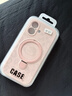 雅思戀 ins秋冬豹紋KT貓液態(tài)硅膠適用iPhone17pro蘋(píng)果17手機殼16ProMax新款15超好看14女款13網(wǎng)紅防摔 【少女粉】液態(tài)硅膠+豹紋kitty貓+磁吸支架 iPhone 17 曬單實(shí)拍圖