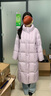 鷺青一原創(chuàng  )【辭舊】高克重90白鵝絨羽絨服女冬季連帽保暖長(cháng)款外套 紫色（第二批） S 曬單實(shí)拍圖