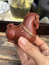 Bylure品牌紫砂茶寵本命年生肖馬好運馬上來(lái)吉祥物宜興純手工招財擺件 描金伴財福馬茶寵 曬單實(shí)拍圖