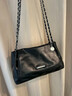 沐霓 2025新款休閑軟面大容量包包女流行百搭鏈條腋下包爆款斜挎包 黑色 曬單實(shí)拍圖