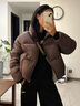 冰潔BINJORA 25冬短款立領(lǐng)羽絨服女95鴨絨面包服泡芙羽絨服J5400DO10D 曬單實(shí)拍圖