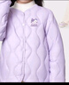 馬克華菲女童羽絨服兒童外套冬季羽絨內膽中大童保暖棉衣輕薄冬裝 紫 130 曬單實(shí)拍圖