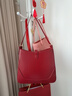 斤慕包包新娘包復古磨砂絨面紅色腋下包2026新娘婚包大容量托特包 紅色 曬單實(shí)拍圖