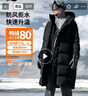 李寧防潑水保暖鴨絨長(cháng)羽絨服男子冬季舒適時(shí)尚百搭運動(dòng)外套AYMV765 曬單實(shí)拍圖