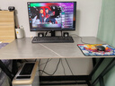 瀟崇電腦桌臺式家用電競桌游戲辦公桌學(xué)生書(shū)桌現代簡(jiǎn)約巖板電腦桌子 阿瑪尼灰【100*60*72CM】 曬單實(shí)拍圖