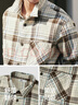 森馬（Semir）(Semir)長(cháng)袖襯衫男春季純棉格紋外套寬松翻領(lǐng)外穿式上衣休閑 咖色調00455 L 曬單實(shí)拍圖