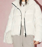 DZZIT地素明星同款春夏季款亮面材質(zhì)面包服輕盈羽絨服女 漂白色 M 曬單實(shí)拍圖
