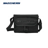 斯凱奇（Skechers）小型郵差包2025新款單肩斜挎包休閑防潑水通勤百搭 碳黑/0018 均碼 曬單實(shí)拍圖
