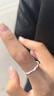 老銀匠999純銀糖紙戒指女食指戒輕奢尾戒小眾設計感素圈開(kāi)口戒 999銀糖紙戒指 曬單實(shí)拍圖