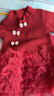 凡獵VOONLIE女童甜美連衣裙秋裝洋氣兒童公主裙寶寶一周歲禮服蓬蓬裙春秋 曬單實(shí)拍圖