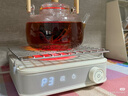 ±0日本正負零煮茶爐茶具電茶爐泡茶壺套裝電陶爐家用電熱爐茶臺泡茶專(zhuān)用 乳白色（機器+烤架） 曬單實(shí)拍圖
