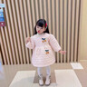 G.duck小黃鴨兒童羽絨棉服冬裝女童加絨加厚棉衣連衣裙兒童秋冬保暖外套 XYH快樂(lè )櫻桃  粉色（加絨） 110 適合身高100-110CM 曬單實(shí)拍圖