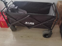 獵人部落 HUNTER TRIBE露營(yíng)車(chē)手推車(chē)戶(hù)外折疊營(yíng)地后開(kāi)門(mén)小拖車(chē)野餐野營(yíng)兒童可躺旅行拉車(chē) 大號-耀黑【特粗鋼架 雙剎減震】9cm越野萬(wàn)向輪 曬單實(shí)拍圖