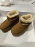 UGG秋冬季新款女士舒適保暖厚底休閑短筒雪地靴懶人毛毛鞋2026新款 CHE | 栗色 37 曬單實(shí)拍圖