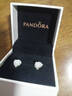 潘多拉（PANDORA）[新年禮物]雪映玫瑰耳釘白色優(yōu)雅高級時(shí)尚小眾設計感 曬單實(shí)拍圖
