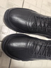百麗休閑男鞋牛皮厚底運動(dòng)鞋通勤商務(wù)皮鞋8AY01CM3 黑色-絨里 44 (270mm) 曬單實(shí)拍圖