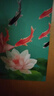 豎款荷花圖貼畫(huà)蓮花鯉魚(yú)畫(huà)荷花衛生間凈穢廚房九魚(yú)荷花圖自粘墻畫(huà) 荷花凈穢 40*60 防水防污自粘貼畫(huà) 曬單實(shí)拍圖
