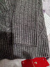 皮爾卡丹（pierre cardin）高端品牌男士100%特級純羊絨衫冬季加厚保暖商務(wù)高領(lǐng)套頭毛衣 灰色半高領(lǐng) 660克加厚 高檔禮盒裝 XL 175 建議140-155斤 曬單實(shí)拍圖