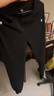 樂(lè )卡克（Le coq sportif）【網(wǎng)球】法國公雞秋冬加絨常規針織長(cháng)褲 炫黑色 L 曬單實(shí)拍圖