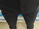 羅蒙男士休閑褲2025秋冬季新款修身直筒純棉褲子加絨加厚商務(wù)保暖長(cháng)褲 351黑色 加絨 33 【適合150斤左右】 曬單實(shí)拍圖