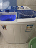 小鴨迷你洗衣機 半自動(dòng)雙缸桶洗衣機 母嬰兒童寶寶洗衣機小型 2.5KG 蘭色升級款【藍光+不銹鋼脫水桶+240W功率】 曬單實(shí)拍圖