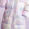 迪士尼（Disney）新國標兒童羽絨服外套2025冬季新款連帽炫彩中長(cháng)款洋氣上衣服童裝 紫色 90白鴨絨 均碼 120cm 充絨量約106g 曬單實(shí)拍圖