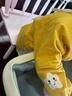舒貝怡嬰兒衣服兒童內衣套裝純棉家居男女寶寶衣服春秋衣秋褲睡衣黃100 曬單實(shí)拍圖