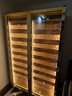美晶（raching） SD800實(shí)木雙開(kāi)門(mén)紅酒雪茄兩用恒溫柜智能恒溫紅酒柜恒溫恒濕雪茄柜定制柜 樹(shù)瘤金（雙門(mén)雪茄柜） 280瓶 曬單實(shí)拍圖