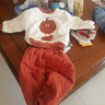 迪士尼嬰兒衣服秋冬新款周歲男孩棉服冬季寶寶夾棉套裝分體兩件外穿冬裝 桔色夾棉套裝 【兩件套】 加絨 90 (升級款) 曬單實(shí)拍圖