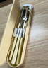 onlycook便攜餐具盒套裝 帶掛鉤304不銹鋼筷子勺子叉子學(xué)生餐具 曬單實(shí)拍圖