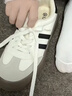 爆款超火德訓鞋子女2026新款百搭小白鞋女厚底增高休閑運動(dòng)板鞋 米白 37 曬單實(shí)拍圖