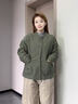 羅蒙品牌國風(fēng)立領(lǐng)盤(pán)扣棉襖棉服女2026冬季新款時(shí)尚文藝個(gè)性短款棉衣 棉麻盤(pán)扣時(shí)尚舊綠色棉衣 XL 建議125-155 曬單實(shí)拍圖