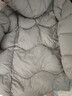 MSLAN90白鴨絨可拆卸連帽長(cháng)款輕薄羽絨服2025冬季新款復古高級感厚外套 米灰 M 曬單實(shí)拍圖