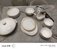 漢茗景德鎮一級高溫骨瓷餐具整套輕奢高級感碗碟套裝家用簡(jiǎn)約喬遷禮物 【性?xún)r(jià)比10人配置】70件丨定制錦盒 曬單實(shí)拍圖