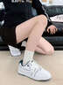 卡帕（Kappa）女鞋百搭休閑板鞋女2026年新款低幫小白鞋女厚底增高運動(dòng)鞋子女 經(jīng)典白/花青藍 38 曬單實(shí)拍圖