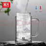 富光雙層玻璃杯支持團購定制泡茶杯辦公杯帶把 大容量男女水杯子580ML 曬單實(shí)拍圖