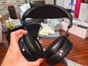 水月雨 水平線(xiàn) Horizon 頭戴式耳機專(zhuān)業(yè)級50mm動(dòng)圈發(fā)燒級hifi高解析低失真大耳 水平線(xiàn)黑色 曬單實(shí)拍圖