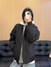 燦圖cleanfit飛行員夾克羽絨棉服男款冬季加厚正肩棉襖子外套保暖上衣 黑色 XL 曬單實(shí)拍圖
