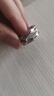 GRAYCEWODY999純銀足銀酒窩|通體不規則褶皺質(zhì)感戒指簡(jiǎn)約ins食指戒 寬面不規則戒指同款 曬單實(shí)拍圖