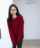 森馬（Semir）商場(chǎng)同款|騏驥紅色毛衣女26新年學(xué)院風(fēng)圓領(lǐng)絞花內搭101126106009 曬單實(shí)拍圖