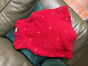 戴維貝拉兒童毛絨背心裙冬裝連衣裙女童保暖紅色新年裙子童裝 曬單實(shí)拍圖