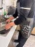 光多拉防水圍裙廚房防油污家用做飯無(wú)袖工作服男士女士通用家務(wù)清潔黑色 曬單實(shí)拍圖