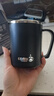 友來(lái)福304不銹鋼水杯馬克杯咖啡杯帶蓋家用雙層防燙喝水杯子黑色 曬單實(shí)拍圖